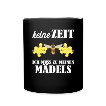 Bienenzucht und Honig - Tasse einfarbig - Schwarz - Vorne