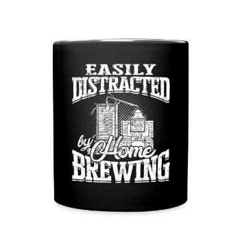schnaps whiskey brennen schnapsbrenner geschenkide - Tasse einfarbig - Schwarz - Vorne
