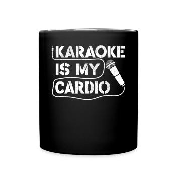 Karaoke Singer Vintage Karaoke Is - Tasse einfarbig - Schwarz - Vorne
