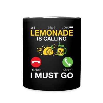 Limonade Geschenkideen - Tasse einfarbig - Schwarz - Vorne