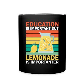 Lemonade Gift Ideas - Full Colour Mug - black - Front