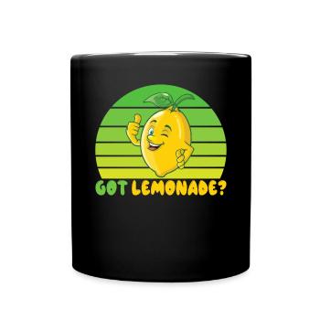 Limonade Geschenkideen - Tasse einfarbig - Schwarz - Vorne
