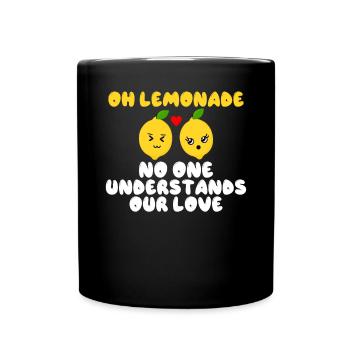 Limonade-Geschenk-Ideen - Tasse einfarbig - Schwarz - Vorne