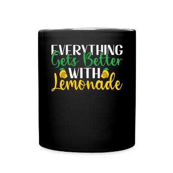 Limonade Geschenkideen - Tasse einfarbig - Schwarz - Vorne