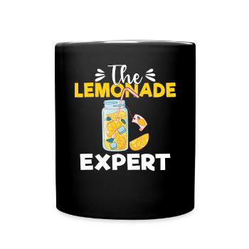 Limonade-Geschenk-Ideen - Tasse einfarbig - Schwarz - Vorne