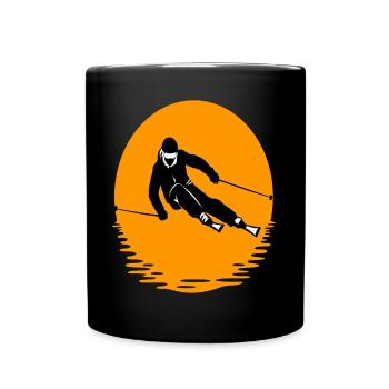 Skiing Ski Jumping Ski Resort Skiers Gift - Full Colour Mug - black - Front