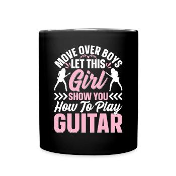 Guitariste Guitariste Filles - Guitariste Fille - Mug uni - noir - Devant