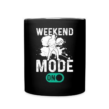 Bass Guitarist Bass Guitar Player - Weekend Mode O - Tasse einfarbig - Schwarz - Vorne