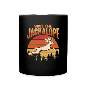 Mythical Creatures Cryptid Design for Jackalo - Full Colour Mug - black - Front