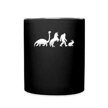Cryptozoology Cryptid Bigfoot Unicorn Loch Ness - Full Colour Mug - black - Front
