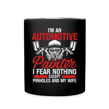 Vehicle Sprayer Pinholes Automotive Car Painter - Tasse einfarbig - Schwarz - Vorne