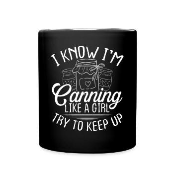 Canning like a Girl Homesteading Food Canner - Tasse einfarbig - Schwarz - Vorne