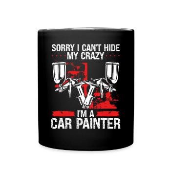 Automobile Peintre de voiture Detailer Pulvérisateur de véhicule - Mug uni - noir - Devant