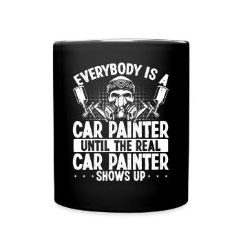 Car Painter Until the real shows Vehicle Sprayer - Full Colour Mug - black - Front
