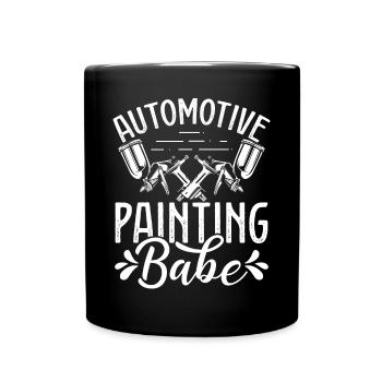 Automotive Car Women Car Detailer Vehicle Sprayer - Full Colour Mug - black - Front