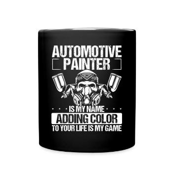 Automotive Car Painter Color to your Life Vehicle - Full Colour Mug - black - Front