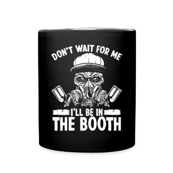 Automotive Car Painting be in the Booth Vehicle - Full Colour Mug - black - Front