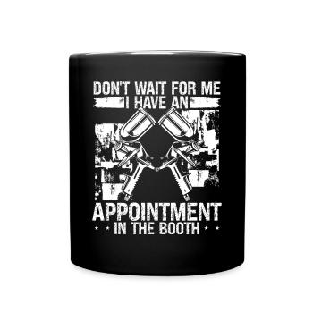Automotive Car Painting Time in the Booth Vehicle - Tasse einfarbig - Schwarz - Vorne
