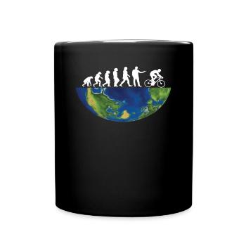 Bicycle Accessories Cyclist Motif - Full Colour Mug - black - Front