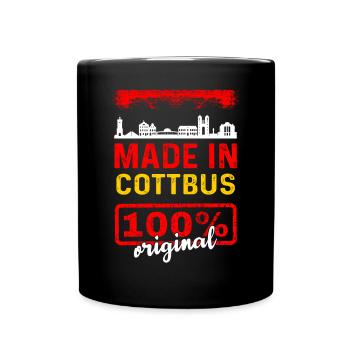 Cottbus - Tasse einfarbig - Schwarz - Vorne