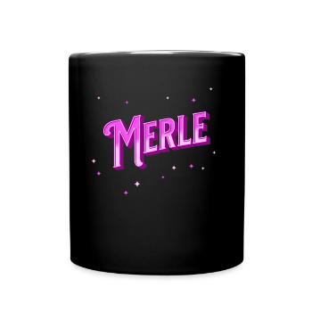 Merle name personalized - Full Colour Mug - black - Front