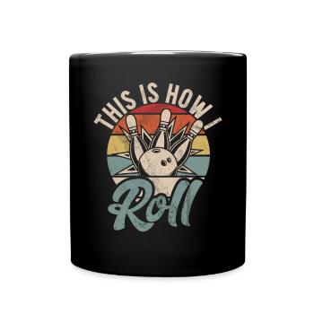 Lustiges Bowling Gruppenoutfit und cooles Bowling - Tasse einfarbig - Schwarz - Vorne