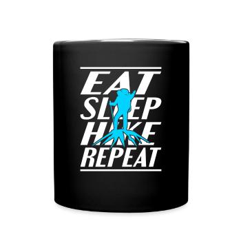 Alimentation Sommeil Randonnée - Mug uni - noir - Devant