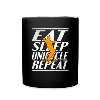 Food Sleeping Unicycle - Full Colour Mug - black - Front