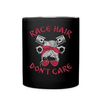 Course de dragster Course de voitures Course de filles - Mug uni - noir - Devant