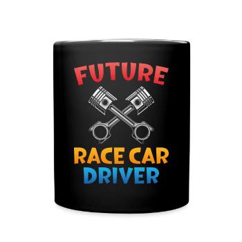 Drag Racing Race Car Future Race - Full Colour Mug - black - Front