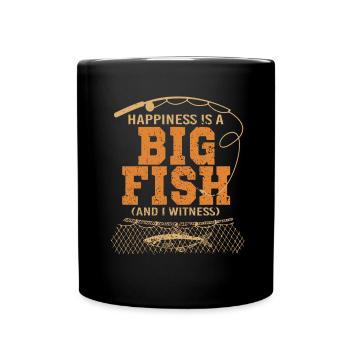 Drôle de conception de pêche Pêcheur - Mug uni - noir - Devant