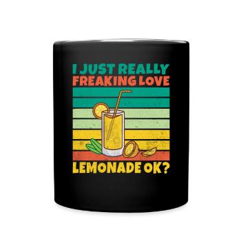 Limonade Geschenkideen - Tasse einfarbig - Schwarz - Vorne