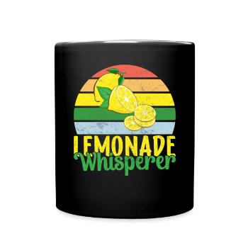 Limonade Geschenkideen - Tasse einfarbig - Schwarz - Vorne