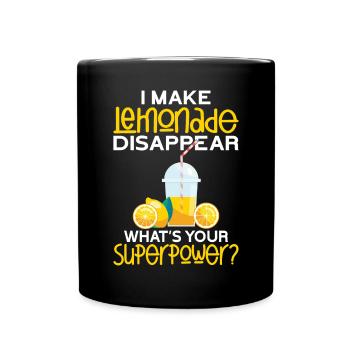Limonade Geschenkideen - Tasse einfarbig - Schwarz - Vorne