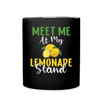Limonade-Geschenk-Ideen - Tasse einfarbig - Schwarz - Vorne
