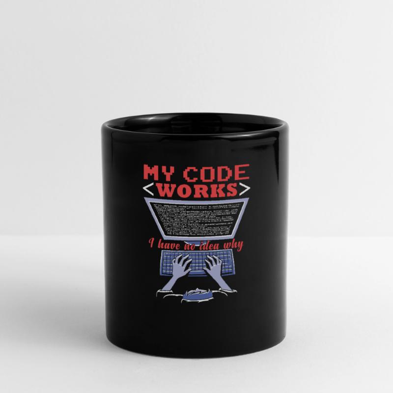 Fuuny Coder Programmierer Tasse einfarbig