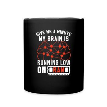 Coding | Coder | Programming | Software Developer - Full Colour Mug - black - Front