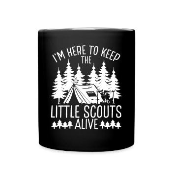 Girl Scout Leader Keep Little alive Scouting - Full Colour Mug - black - Front