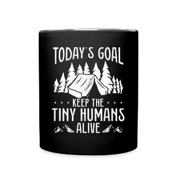 Scouting Keep tiny Scouts alive Girl Scout Leader - Full Colour Mug - black - Front