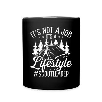 Girl Scout Leader Scoutign Patrol Leader Scouting - Full Colour Mug - black - Front