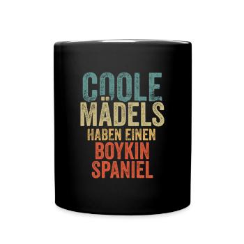 Boykin Spaniel - Tasse einfarbig - Schwarz - Vorne