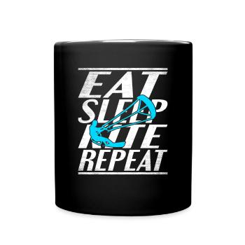 Cerf-volant de couchage alimentaire - Mug uni - noir - Devant