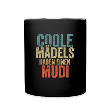 Mudi - Tasse einfarbig - Schwarz - Vorne