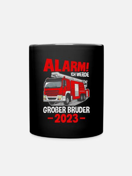 Alarm! Ich Werde Großer Bruder 2023 - Tasse einfarbig - Schwarz