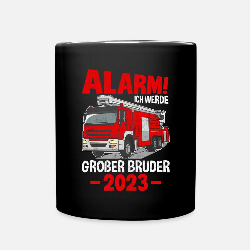 Alarm! Ich Werde Großer Bruder 2023 - Tasse einfarbig - Schwarz