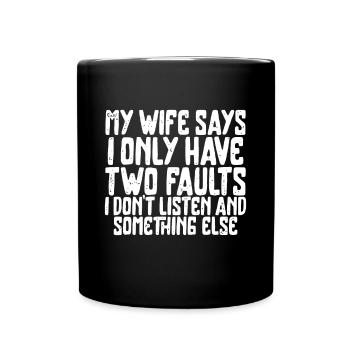 Mens Funny Husband Joke Sarcastic Hsuband Humor Fu - Full Colour Mug - black - Front