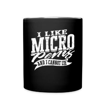 Mikropenis Kleiner Penis Sex Schwanz Club Micro - Tasse einfarbig - Schwarz - Vorne