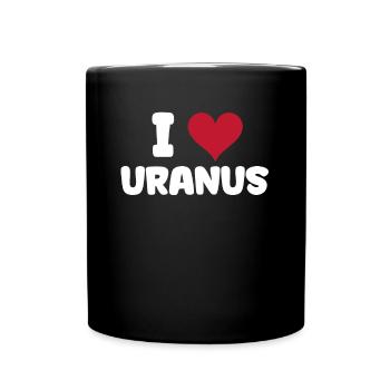 Uranus - Tasse einfarbig - Schwarz - Vorne