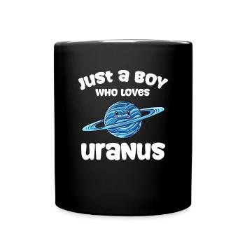 Uranus - Tasse einfarbig - Schwarz - Vorne