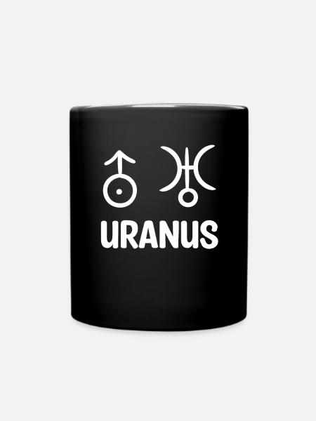 Uranus - Tasse einfarbig - Schwarz